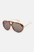 Bottega Veneta okulary przeciwsłoneczne pilotki brązowe BV1274S