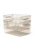 Úložný kôš ferm LIVING Cala 2-pak béžová farba