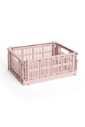 Úložný box HAY Colour Crate M / 14 x 26,5 x 34,5 cm růžová barva