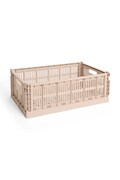 Коробка для зберігання HAY Colour Crate L / 18,5 x 34,5 x 53 cm колір рожевий