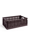 Коробка для зберігання HAY Colour Crate L / 18,5 x 34,5 x 53 cm колір бордовий