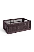 HAY pudełko do przechowywania Colour Crate L / 18,5 x 34,5 x 53 cm kolor bordowy