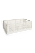 HAY pudełko do przechowywania Colour Crate XL / 24 x 42 x 68 cm kolor biały