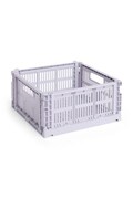 Úložný box HAY Colour Crate M / 14 x 26,5 x 34,5 cm fialová barva