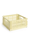 HAY contenitore Colour Crate M /14 x 26,5 x 34,5 cm colore giallo