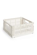 Úložný box HAY Colour Crate M / 14 x 26,5 x 34,5 cm bílá barva