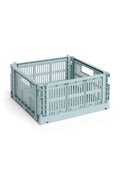 Úložný box HAY Colour Crate M /14 x 26,5 x 34,5 cm tyrkysová barva