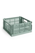 Úložný box HAY Colour Crate M /14 x 26,5 x 34,5 cm zelená barva