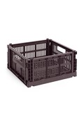 Úložný box HAY Colour Crate M /14 x 26,5 x 34,5 cm vínová barva