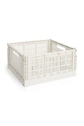 HAY pudełko do przechowywania Colour Crate L/18,5 x 34,5 x 53 cm kolor biały