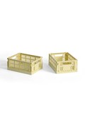 Коробка для зберігання HAY Colour Crate Mini 8 x 13 x 17 cm 2-pack колір жовтий
