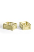 Úložný box HAY Colour Crate Mini 8 x 13 x 17 cm 2-pak žltá farba