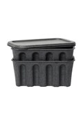 Škatla za shranjevanje ferm LIVING 30 x 15 cm siva barva