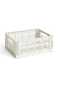 HAY cutie de depozitare Colour Crate M / 14 x 26,5 x 34,5 cm culoarea alb
