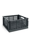 HAY pudełko do przechowywania Colour Crate S / 10,5 x 17 x 26,5 cm kolor czarny AB634-F126-AC37