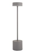 Leitmotiv lampa stołowa bezprzewodowa led Ganar 8 x 8 x 37.5 cm kolor szary