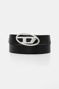Αναστρέψιμη δερμάτινη ζώνη Diesel OVAL D LOGO B-1DR W REV II γυναικεία, χρώμα: μαύρο, X09874.P1245