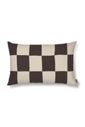 ferm LIVING federa decorativa Fold Patchwork Cushion colore marrone