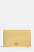 Coach portfel damski skórzany żółty CR990