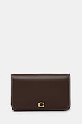 Кожен портфейл Coach дамски в кафяво CR990