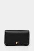 Кожен портфейл Coach дамски в черно CR990