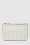 Kožená peněženka Karl Lagerfeld dámská, béžová barva, A4W32028