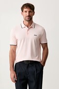 BOSS Green polo męskie bawełniane Paddy różowe 50469055