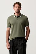 BOSS Green polo męskie bawełniane Paddy brązowe 50469055