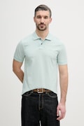 BOSS Orange polo męskie bawełniane Prime turkusowe 50507813