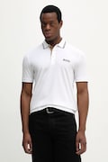 BOSS Green polo męski kolor biały z aplikacją 50469102