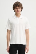 Rag & Bone polo bawełniane kolor biały gładki MBC23FT012CA12