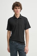Rag & Bone polo bawełniane kolor czarny gładki MBC23FT012CA12