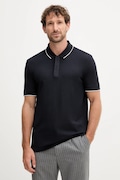 Armani Exchange polo bawełniane męski kolor granatowy gładki XM001285 AF10366