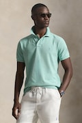 Polo Ralph Lauren polo bawełniane męski kolor niebieski gładki 710536856