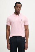 U.S. Polo Assn. polo bawełniane DHM PIQUE kolor różowy gładki MUP3312
