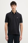 Armani Exchange polo męskie bawełniane z elastanem granatowe XM001287