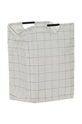 House Doctor kosz na pranie HDSquares 40 x 40 x 60 cm kolor biały 900000916