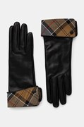 Rukavice Barbour dámské, černá barva, LGL0005