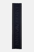 Emporio Armani szalik męski kolor granatowy gładki