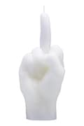 Декоративна свещ CandleHand F*ck you 380 g в бяло