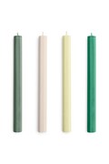 HAY set de lumânări Hexagon Candle 2,2 x 24 cm 4-pack culoarea verde
