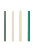HAY zestaw świec Square Candle 2,2 x 24 cm 4-pack kolor zielony