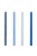 HAY zestaw świec Square Candle 2,2 x 24 cm 4-pack kolor niebieski