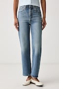 Levi's blugi slim fit pentru femei 722 HIGH RISE SLIM negri 008MC