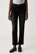 Levi's jeansy slim fit damskie 722 HIGH RISE SLIM czarne 008MC