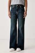 Levi's jeansy flare damskie RIBCAGE FLARE H226 granatowe 0083R