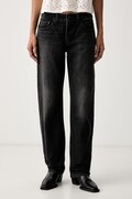 Levi's blugi straight pentru femei LOW STRAIGHT negri 0083P