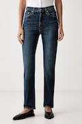 Levi's дънки slim fit дамски RIBCAGE SLIM сини 0081W