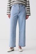 Levi's ravne kavbojke ženske HIGH WAISTED STRAIGHT modre A0092