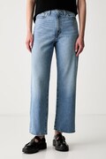 Levi's ravne kavbojke ženske HIGH WAISTED STRAIGHT modre A0092